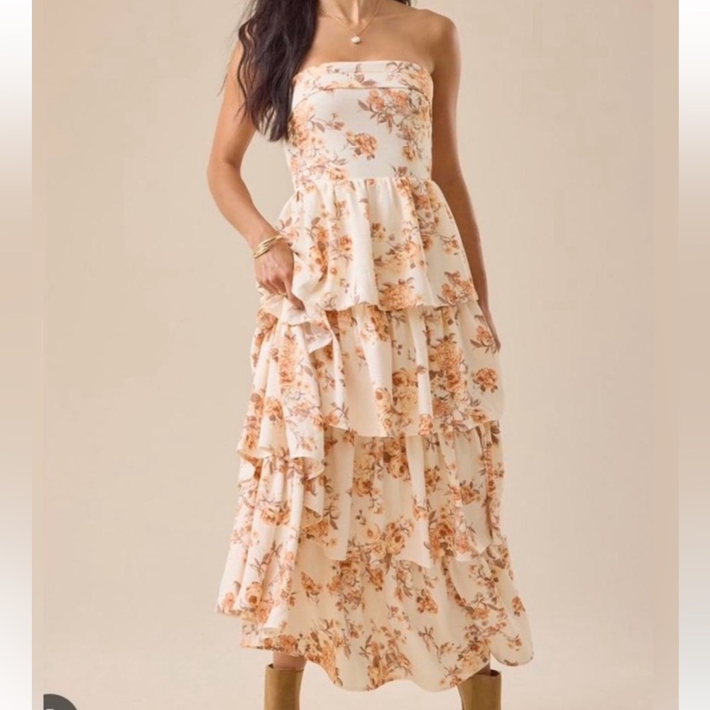 Altar’d State Fleur Floral Midi Dress